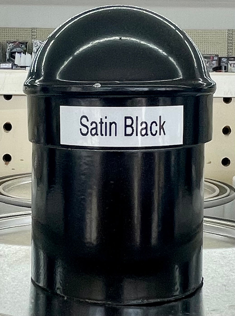 Thumbnail: Satin Black Acrylic Enamel - Quart
