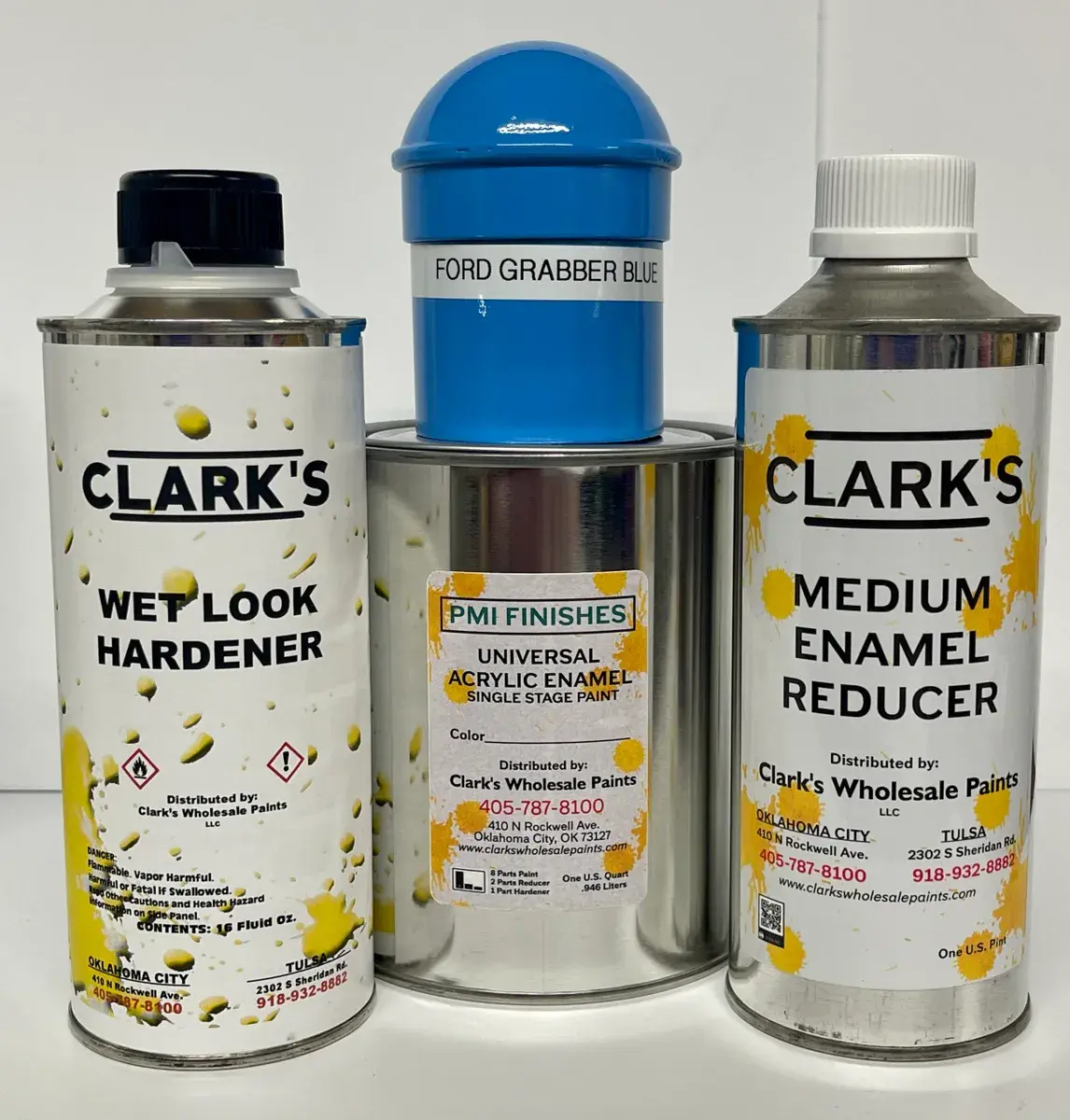 Grabber Blue Acrylic Enamel Quart Kit