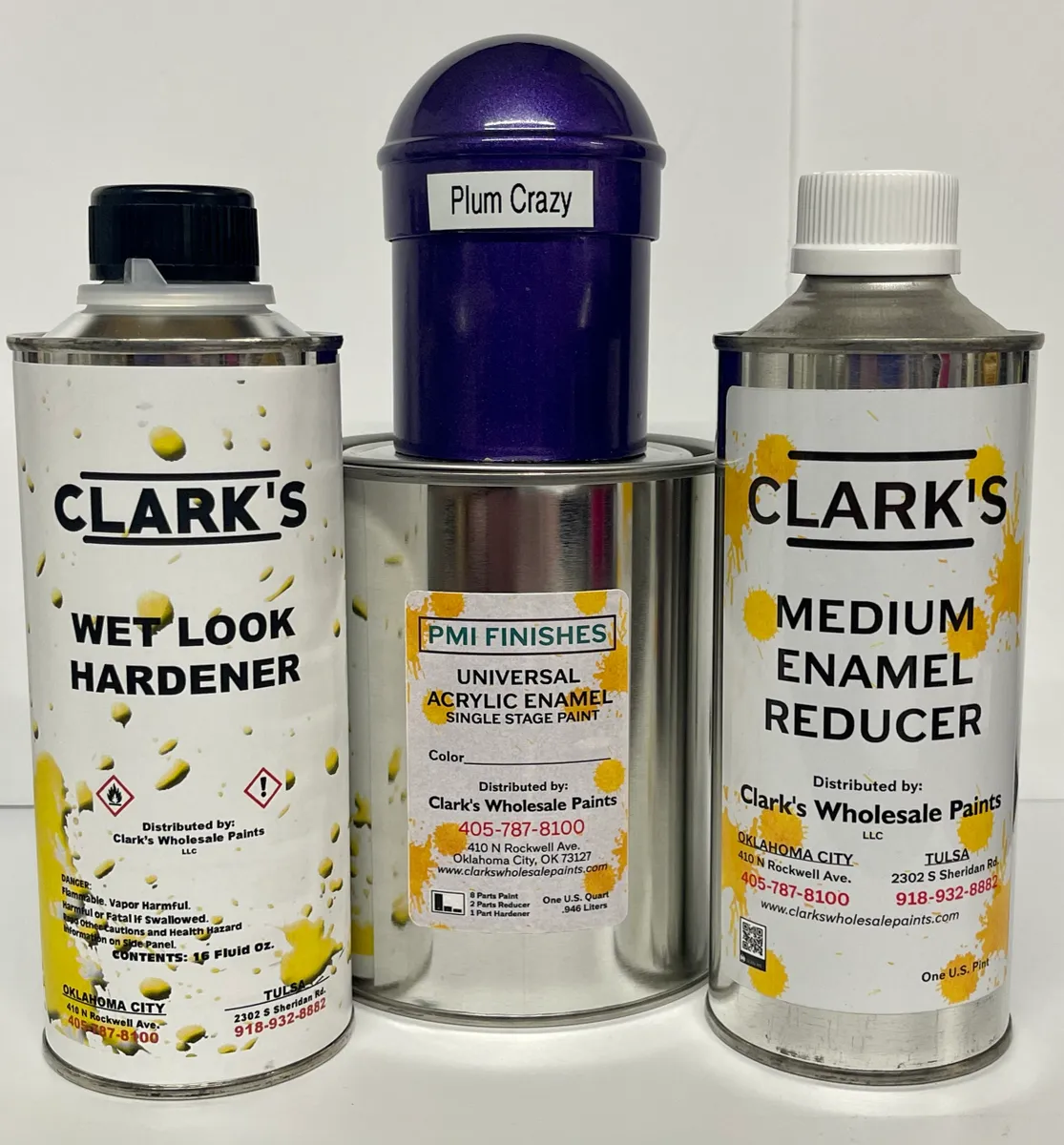 Plum Crazy Acrylic Enamel Paint Quart Kit ClarksWholesalePaint