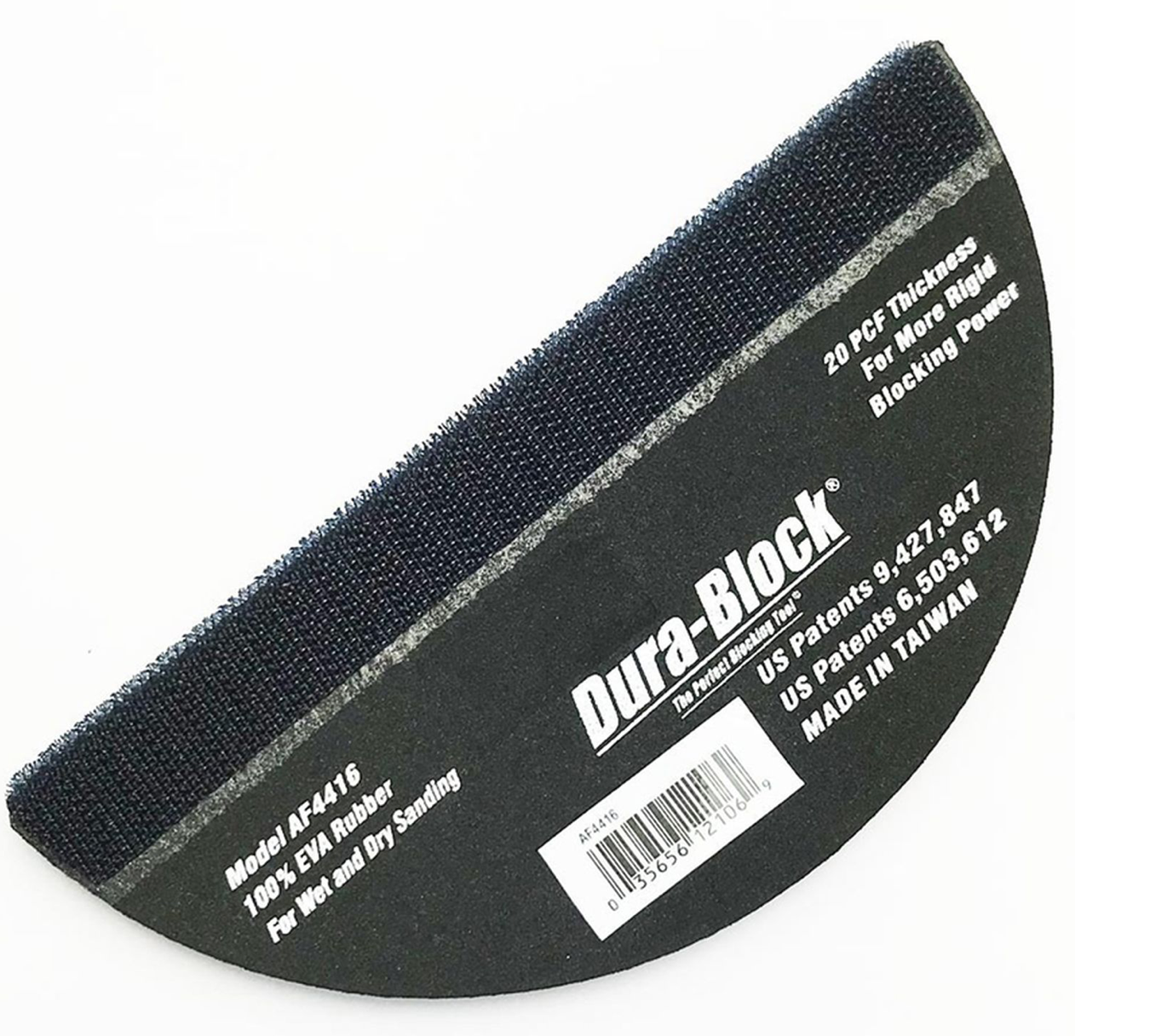 Dura-Block® AF4416 Sanding Block, 6 in W, Hook and Loop Attachment