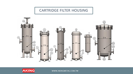 Cartridge filter housing, Process Filtration, Multi cartridger filters, ろ過