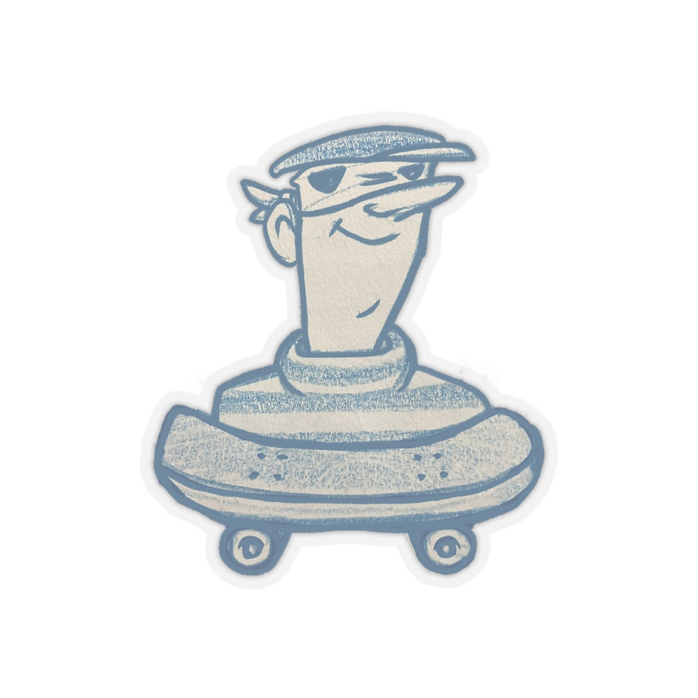 Thumbnail: Cool Cartoon Character Kiss-Cut Sticker