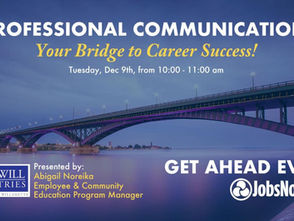 Get Ahead Workshop - Professional Communication: Your Bridge to Career Success