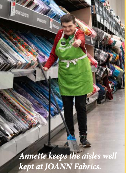 Annette Mendoza hard at work