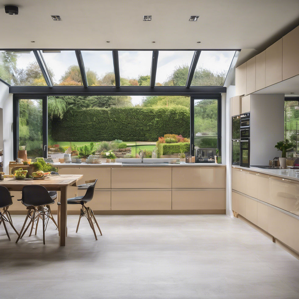 a modern open plan kitchen with bifold doors looking out onto a garden.jpg