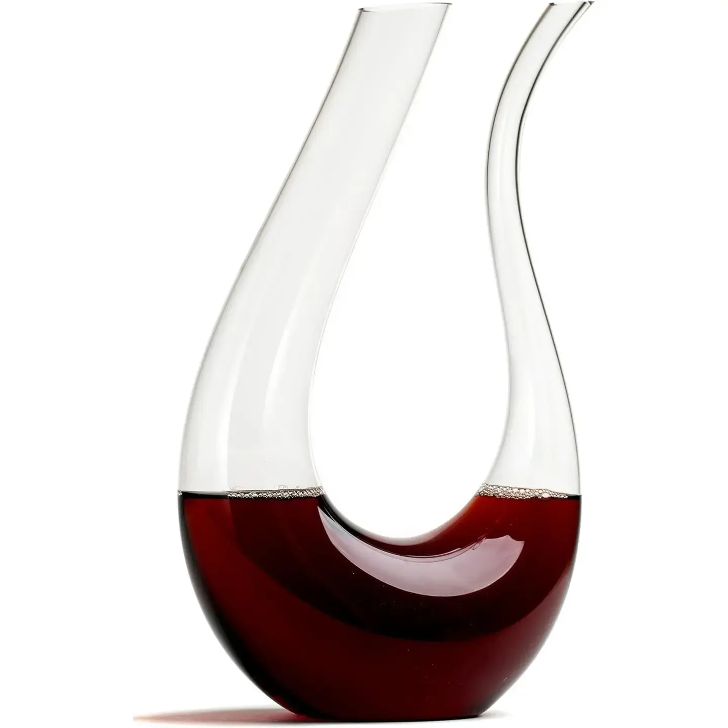 Wine Decanter & Aerator- Unique Curved Wine Decanters, 25 oz