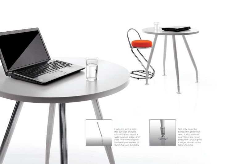 Modern office furniture: laptop, table, chair