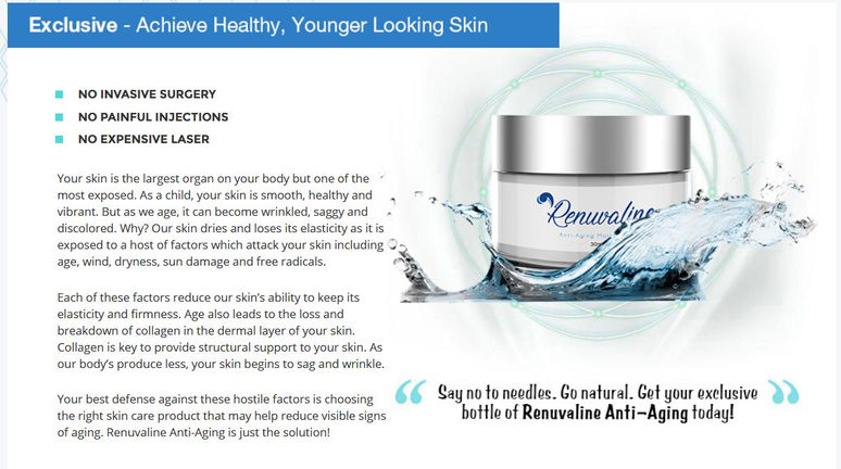 Renuvaline Review: Get Beautiful Young Look, Anti Aging Cream| Free Trial
