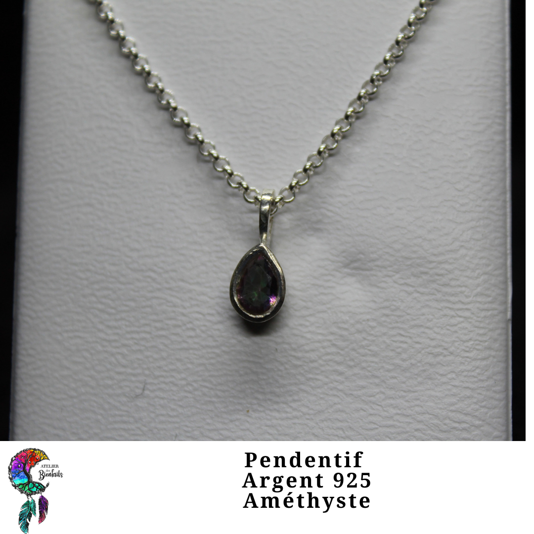 Pendentif Améthyste Argent