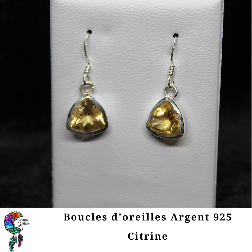 Miniature : Parure Argent Citrine