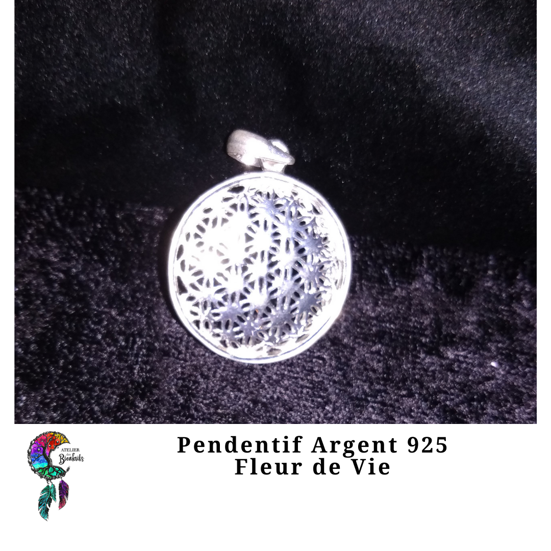 Pendentif Fleur de vie Argent