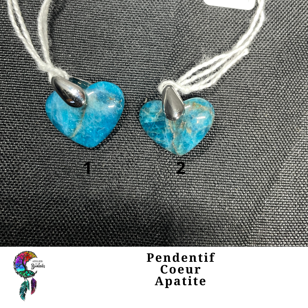 Pendentif Coeur Apatite