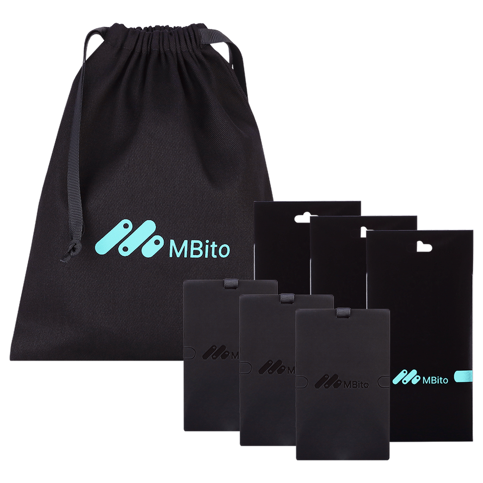 MBito black currant car fragrance cards set of 3 with storage bag
