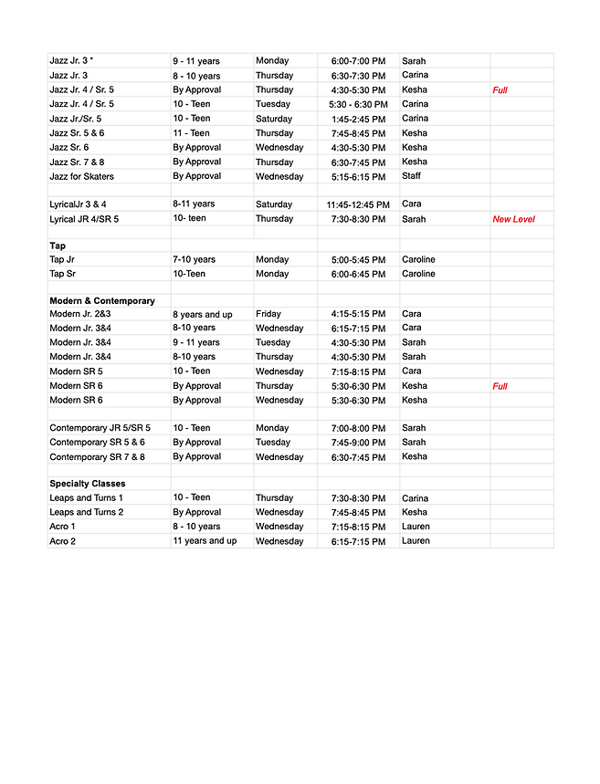 Studio List 2025 1 thru 5 - p2. STUDENT DIVISION.png