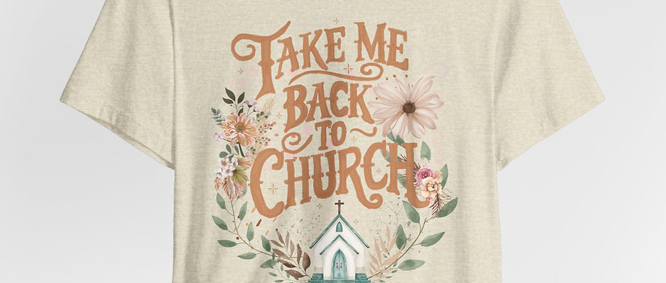 Take Me Back to Church Unisex Jersey Tee - Faith-Inspired Design