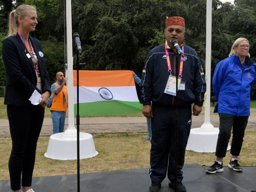 Indian flag hoisted at CWG village in Birmingham