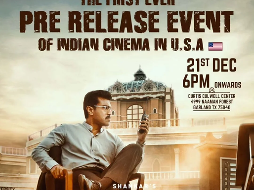 Ram Charan Eyes Global Sensation with Game Changer Pre-release Event in US