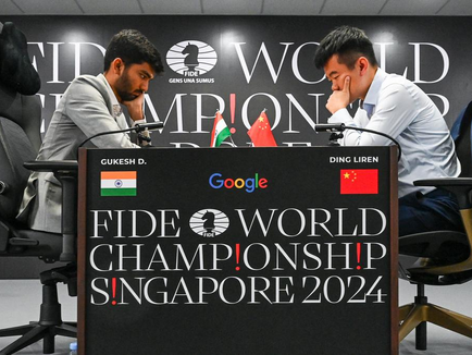 World Chess Championship: Ding Liren goes out of book to test Gukesh, but finds Indian teenager up to task