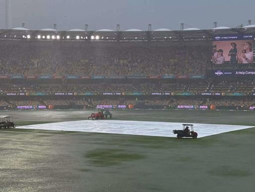 India vs Australia BGT 2024-25 : Rain disrupts opening day of the third Test at Gabba
