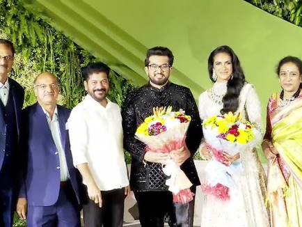 PV Sindhu and Venkata Sai’s wedding reception held in Hyderabad