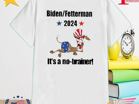 Premium official Biden Fetterman 2024 It’s A No-Brainer Tee Shirt