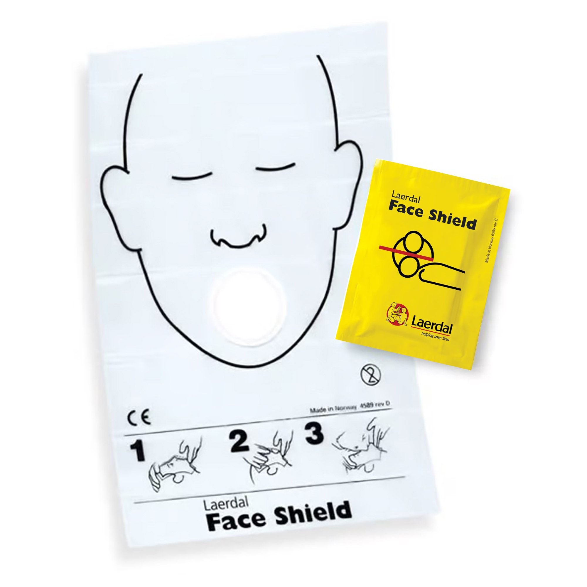 Laerdal® CPR Face Shield CPR Barrier