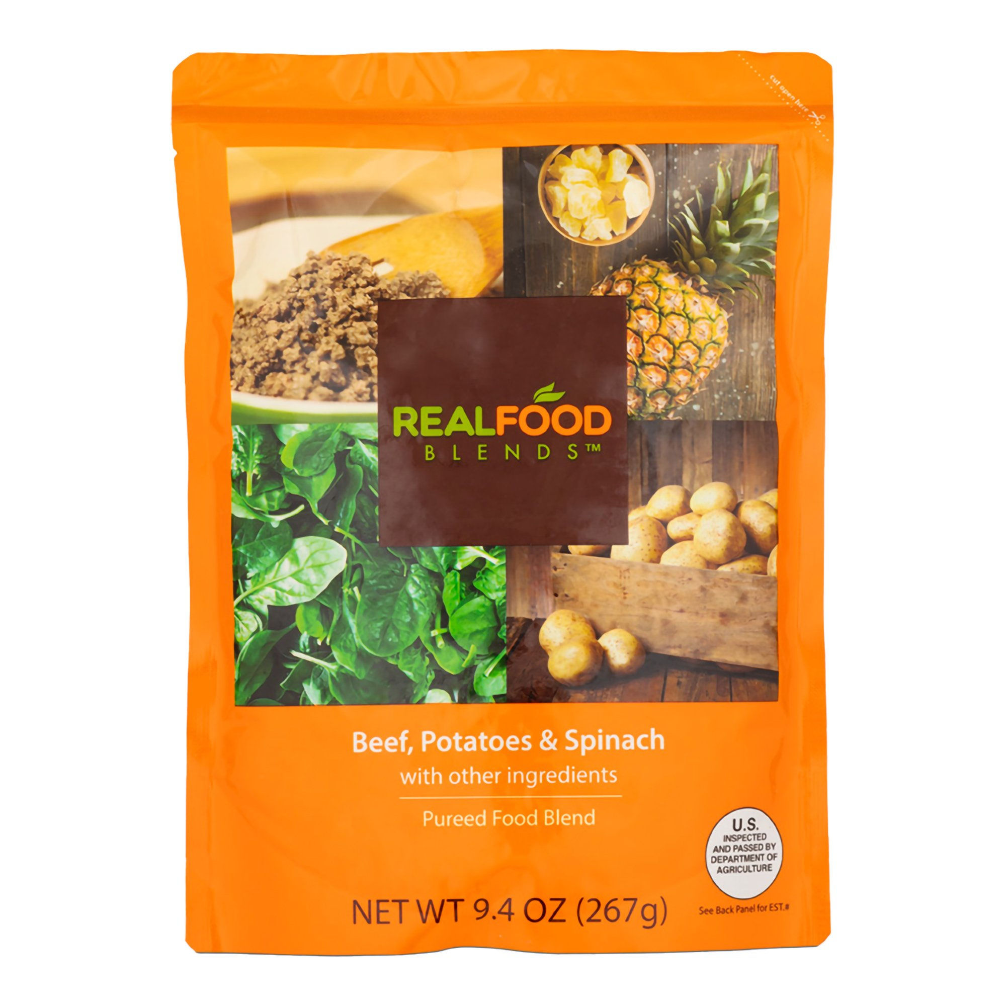Real Food Blends™ Beef, Potatoes & Spinach Puree Blend for Tube Feeding, 9.4-oz.