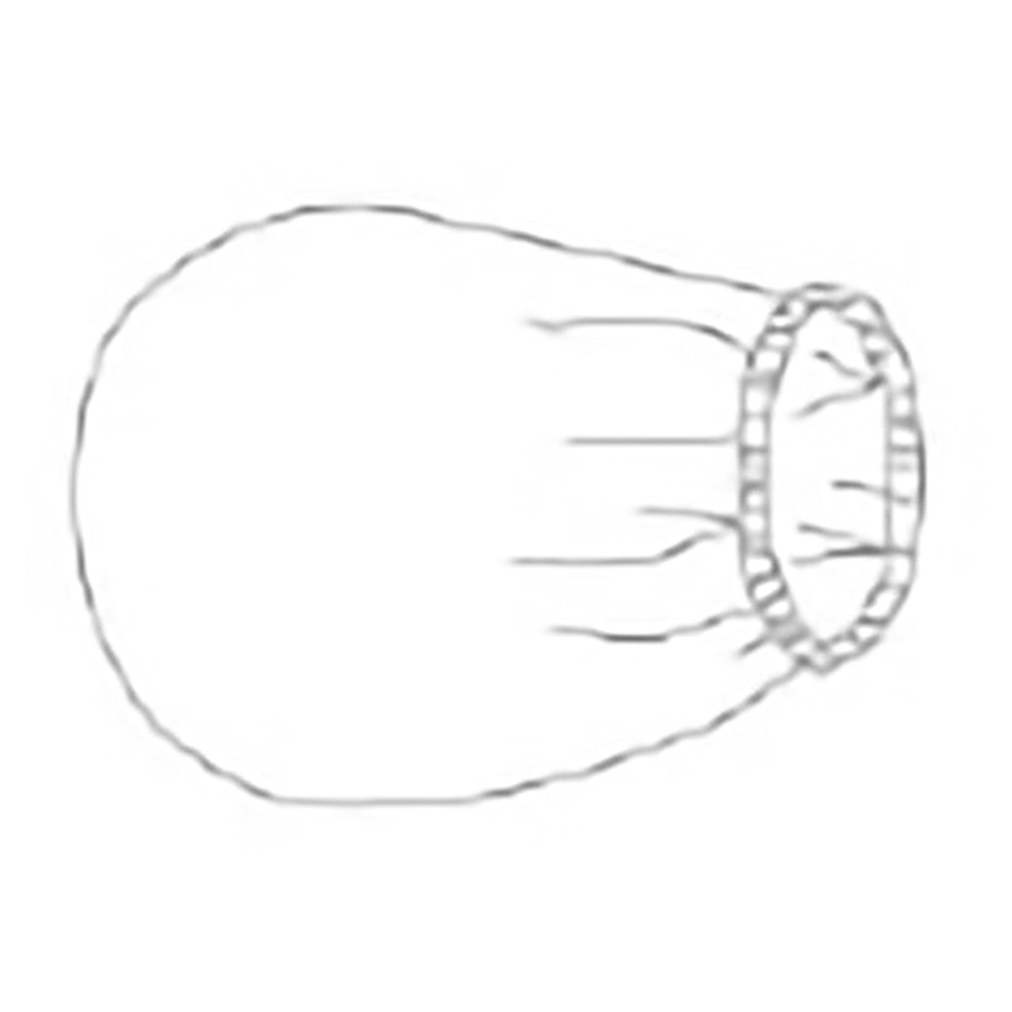 Microtek Medical Round Banded Bag with Tape, 25 x 50 Inch