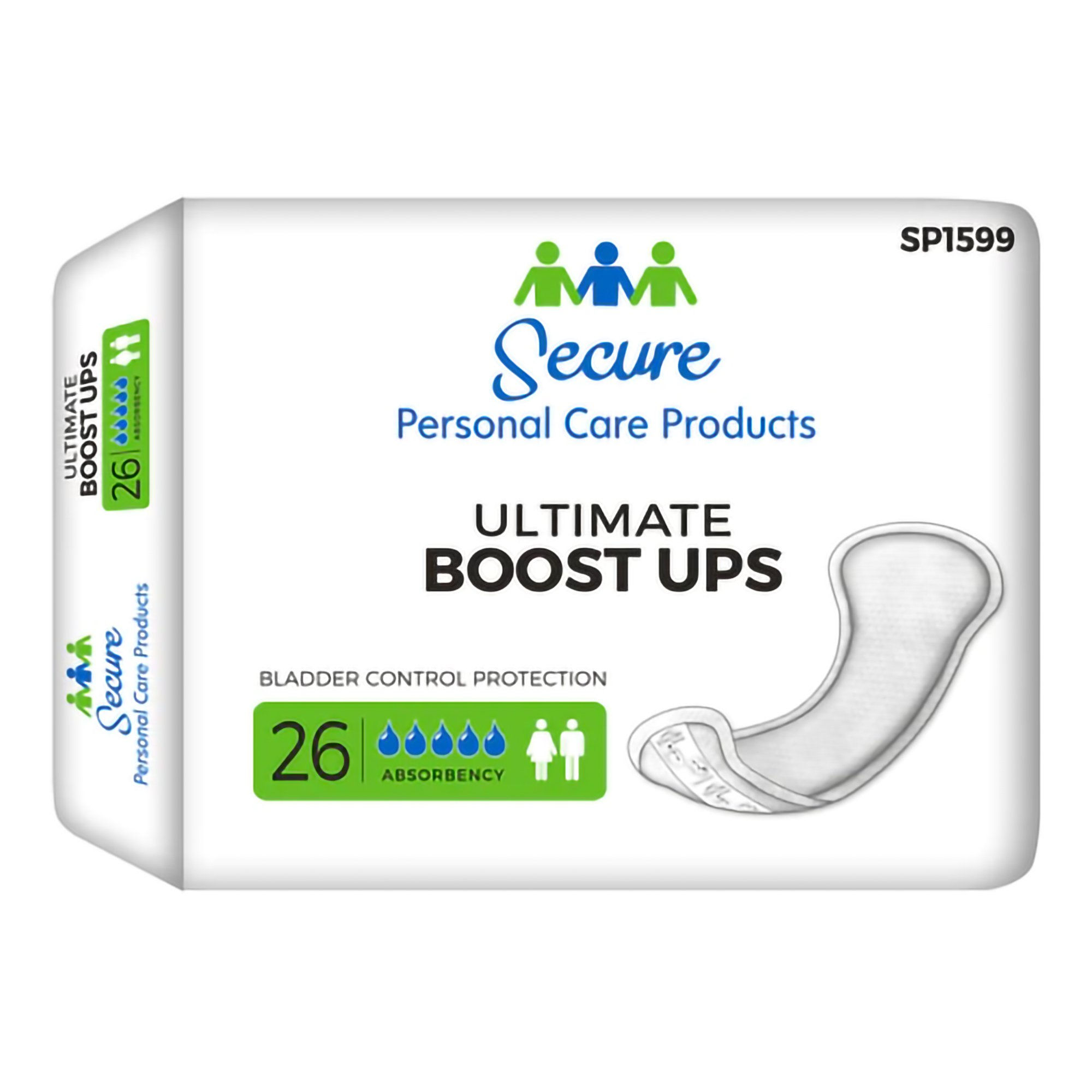 TotalDry™ Ultimate Boost Ups Absorbency Incontinence Booster Pad, 16.5-Inches