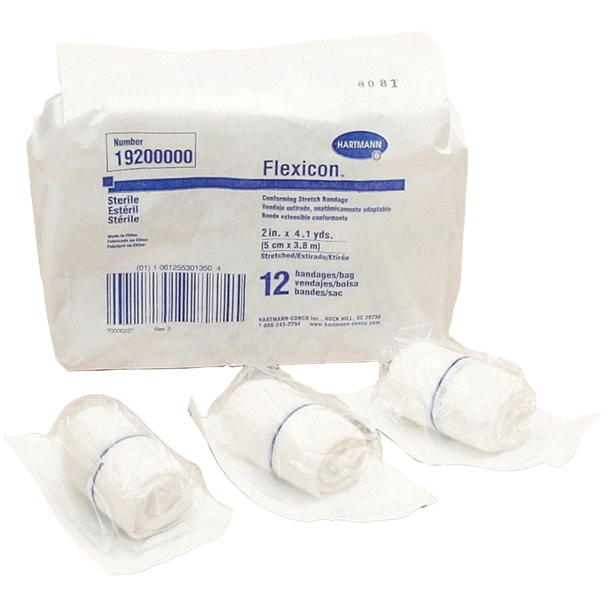 Flexicon® Sterile Conforming Bandage, 2 Inch x 4-1/10 Yard, 1-Ply