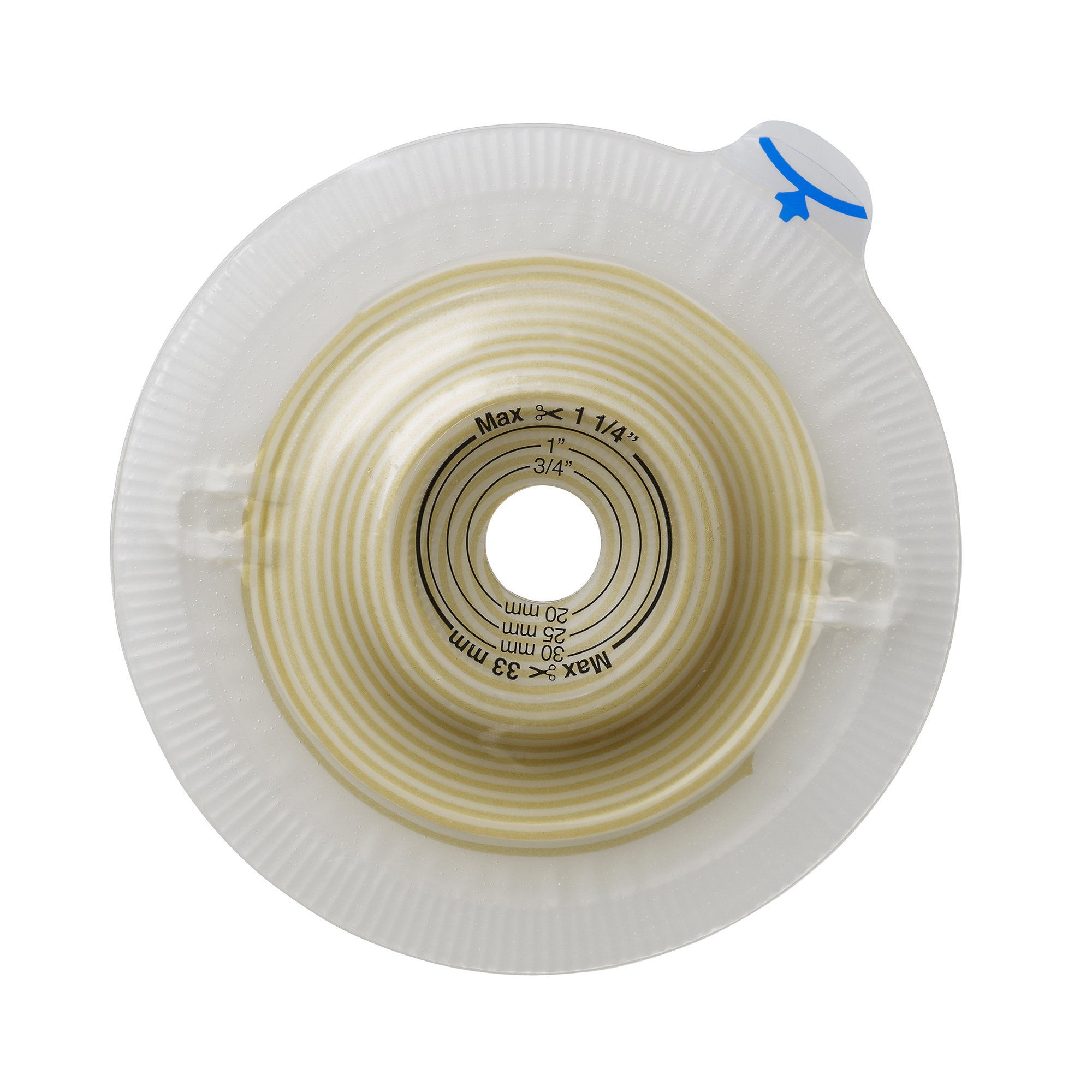 Assura® Deep Convex Ostomy Barrier, Trim to fit 15 – 33 mm, Red Match