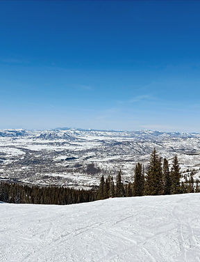 View from a ski run in Steamboat Spring, CO