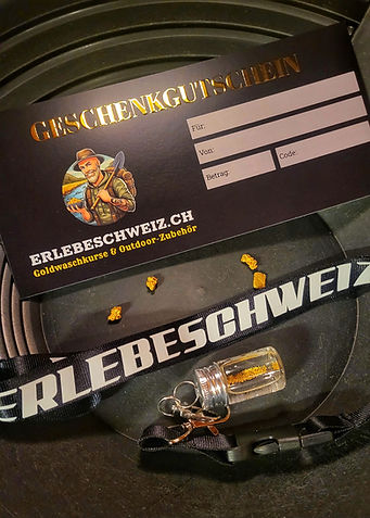 Gutschein für einen Goldwaschkurs