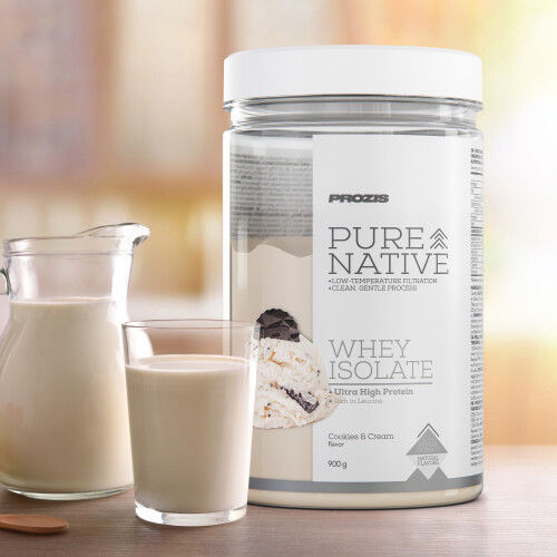 Miniatura: Aislado de suero de leche nativo puro natural 900 g