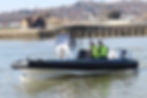 Our new electric RIB in action