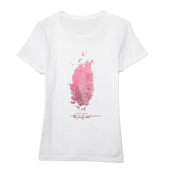 Basic Pink Print T Shirt 2