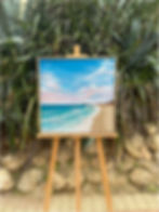 Seascape, Beach, Ocean, Sunset, Original Art