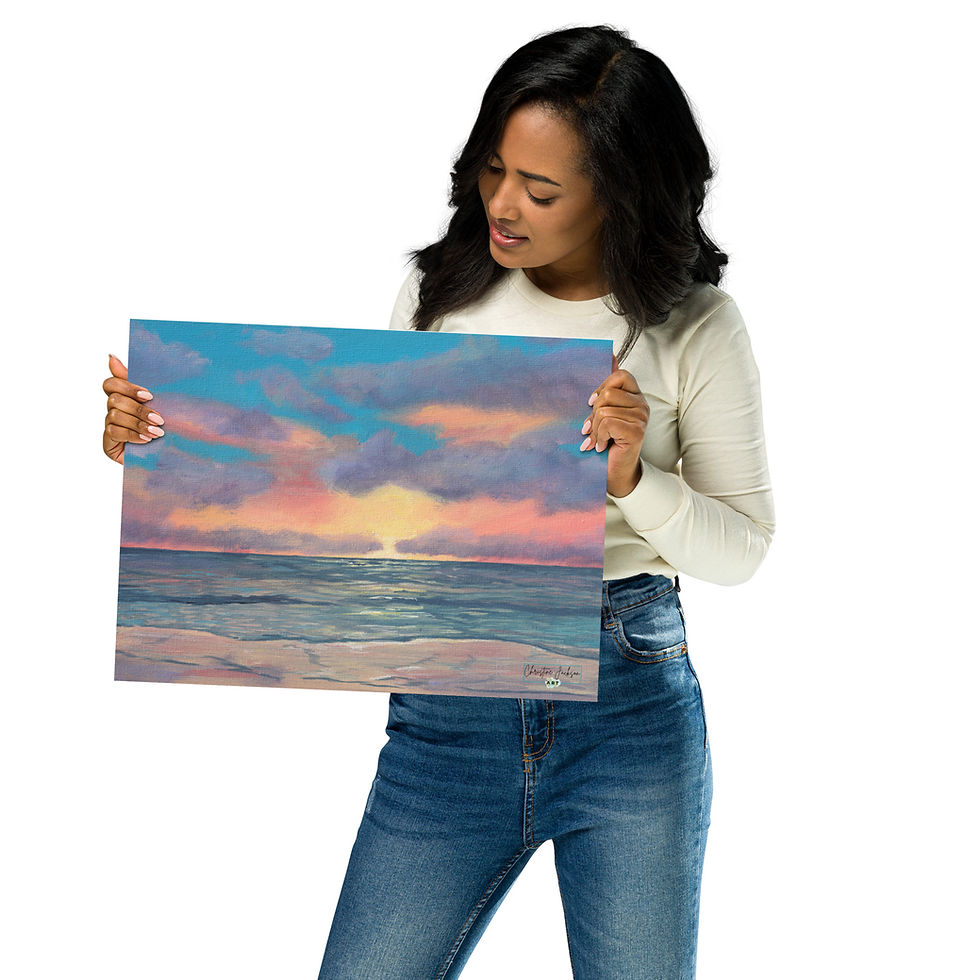 Thumbnail: Sunset in the Bay Art Print