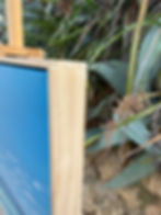 Floating frame used to beautifully present original art.