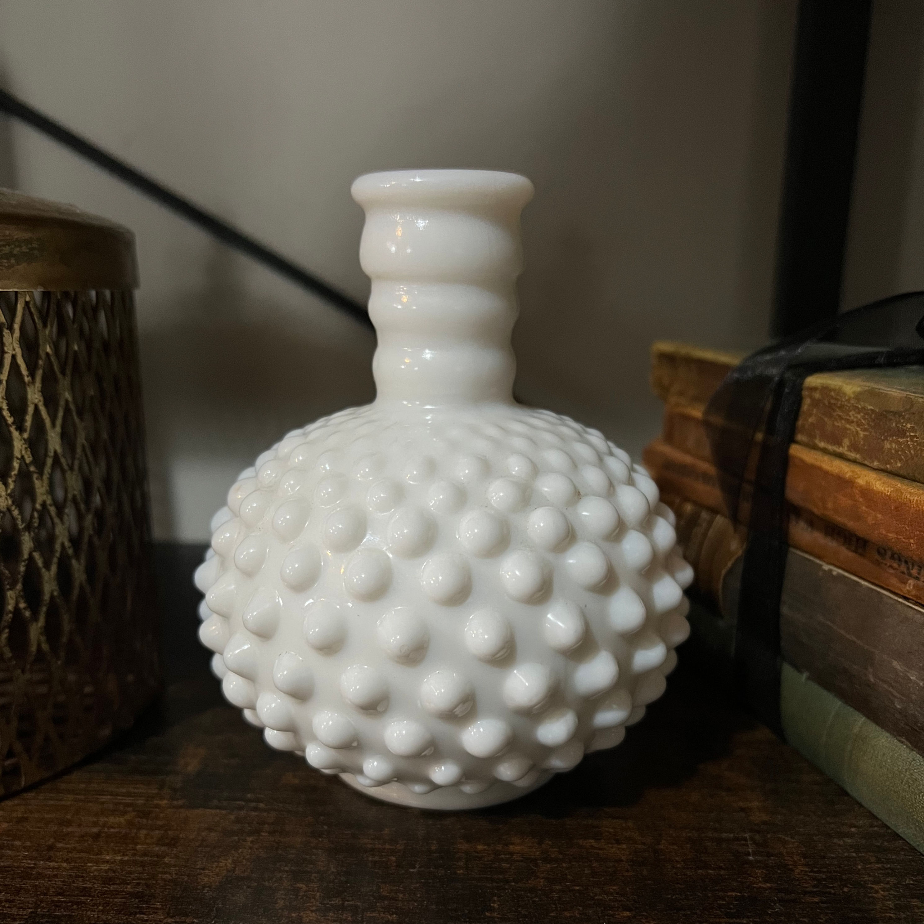 Vintage Fenton Hobnail Milk Glass