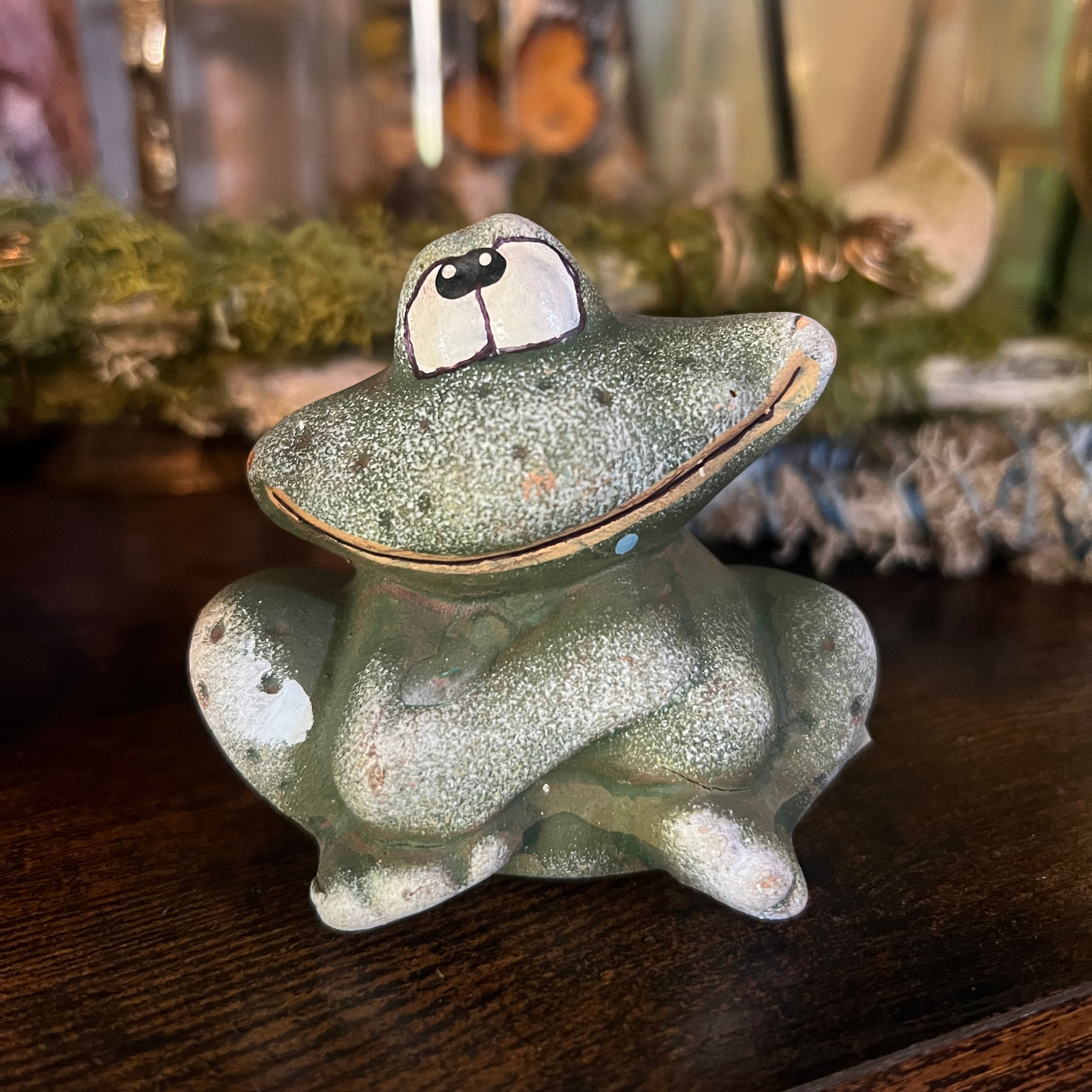 Terracotta Frog Ornament 