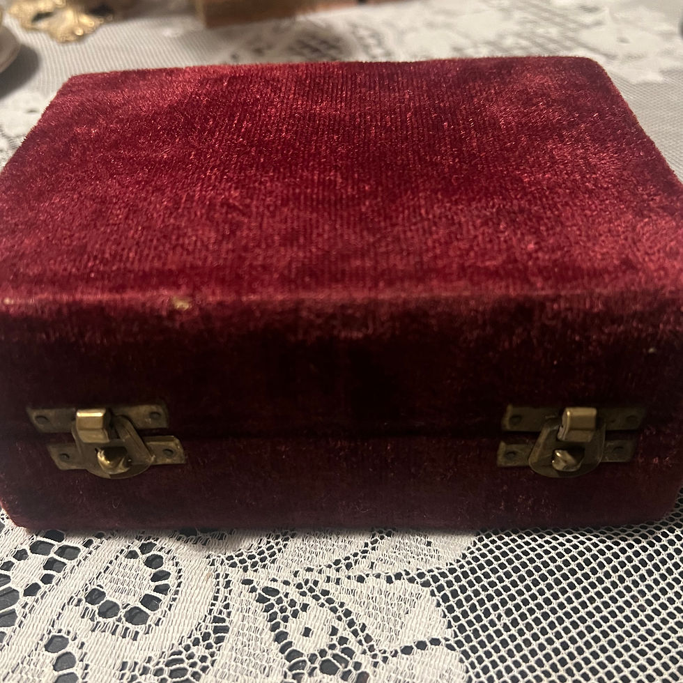 Thumbnail: Red Velvet boxed Silver Goblets