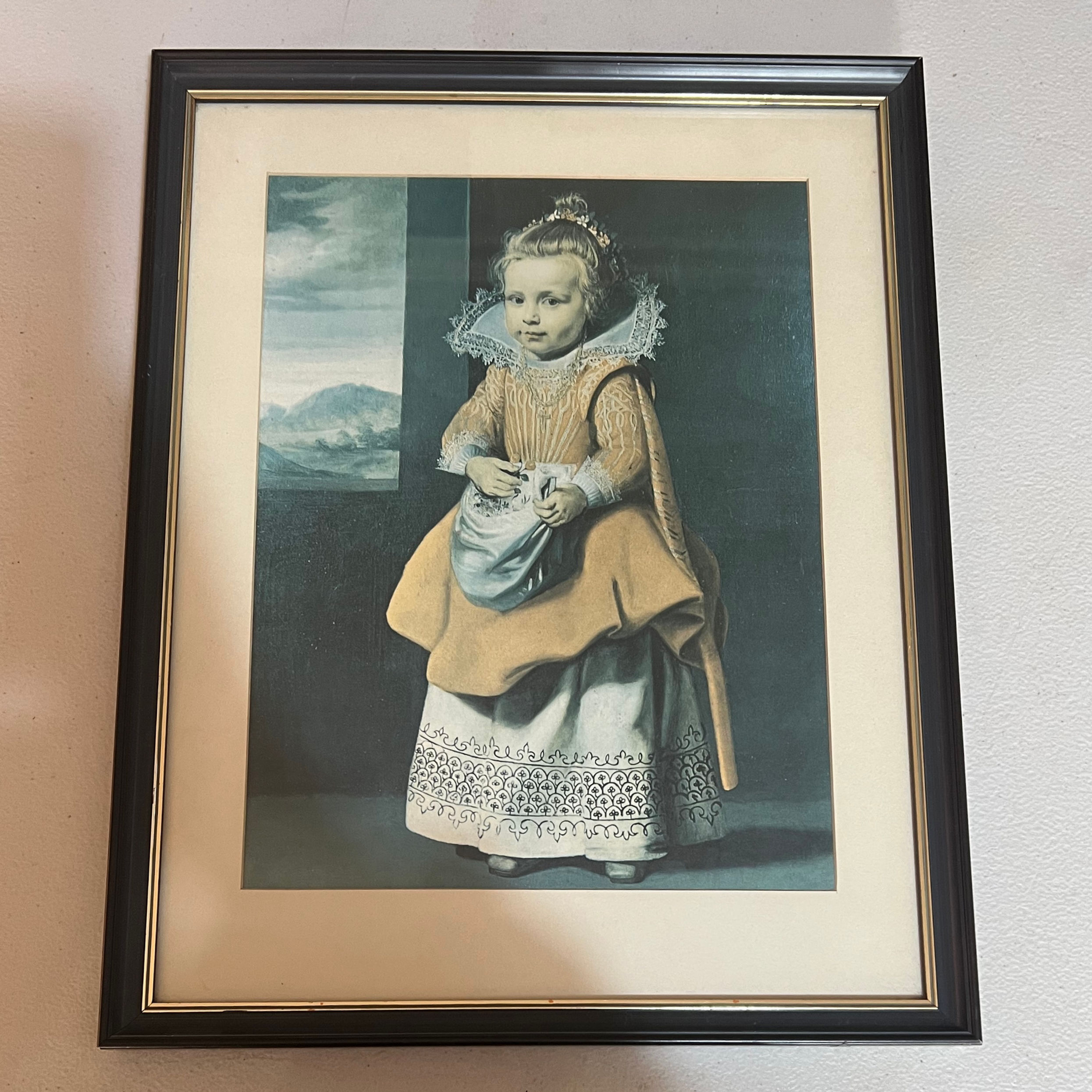 Edwardian Girl Vintage Print