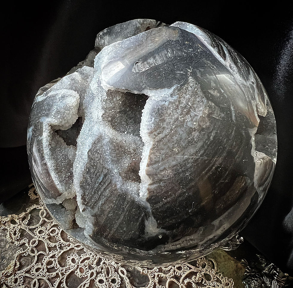 Thumbnail: Sphalerite Crystal Jumbo Sphere 14cm