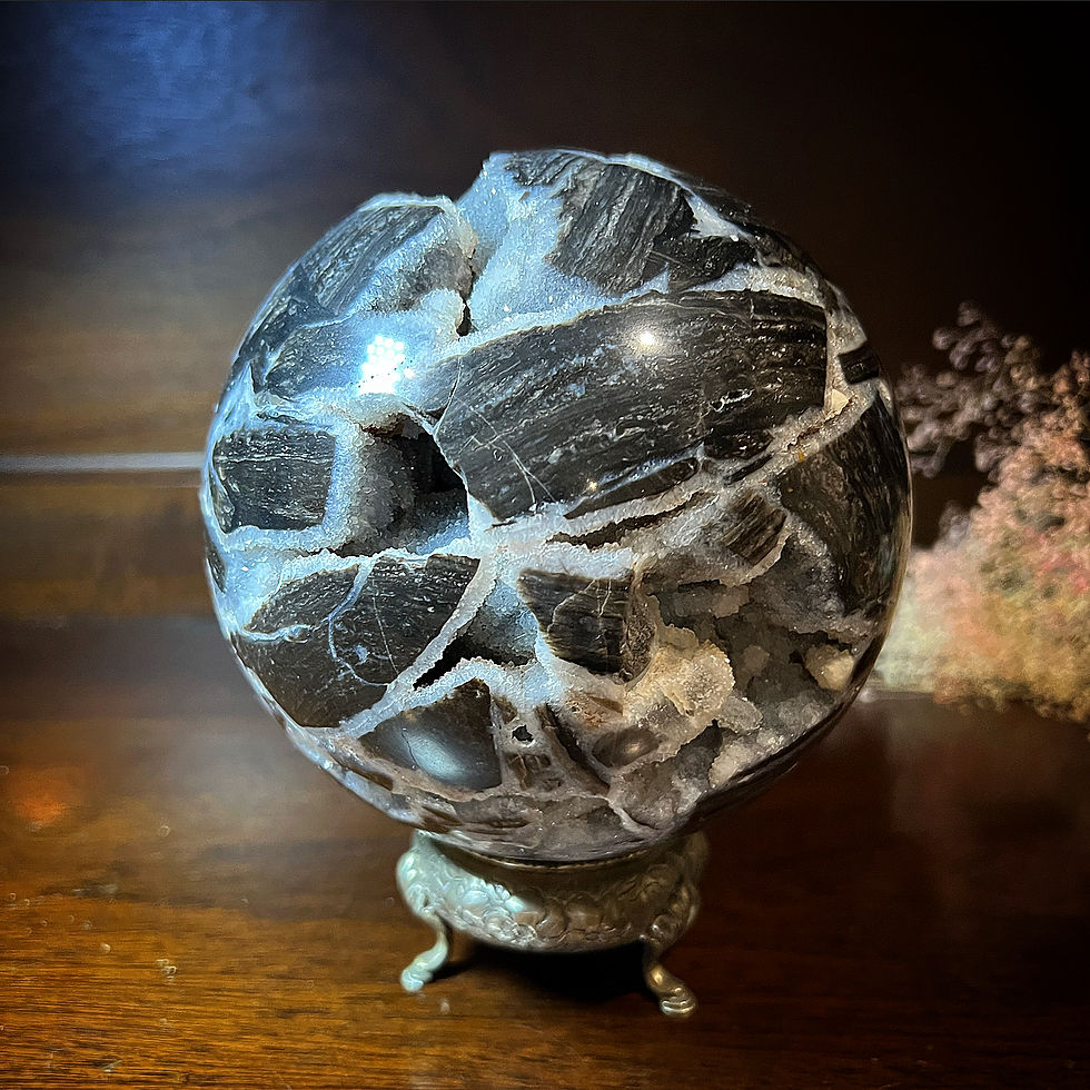 Thumbnail: Sphalerite Crystal Jumbo Sphere 14cm