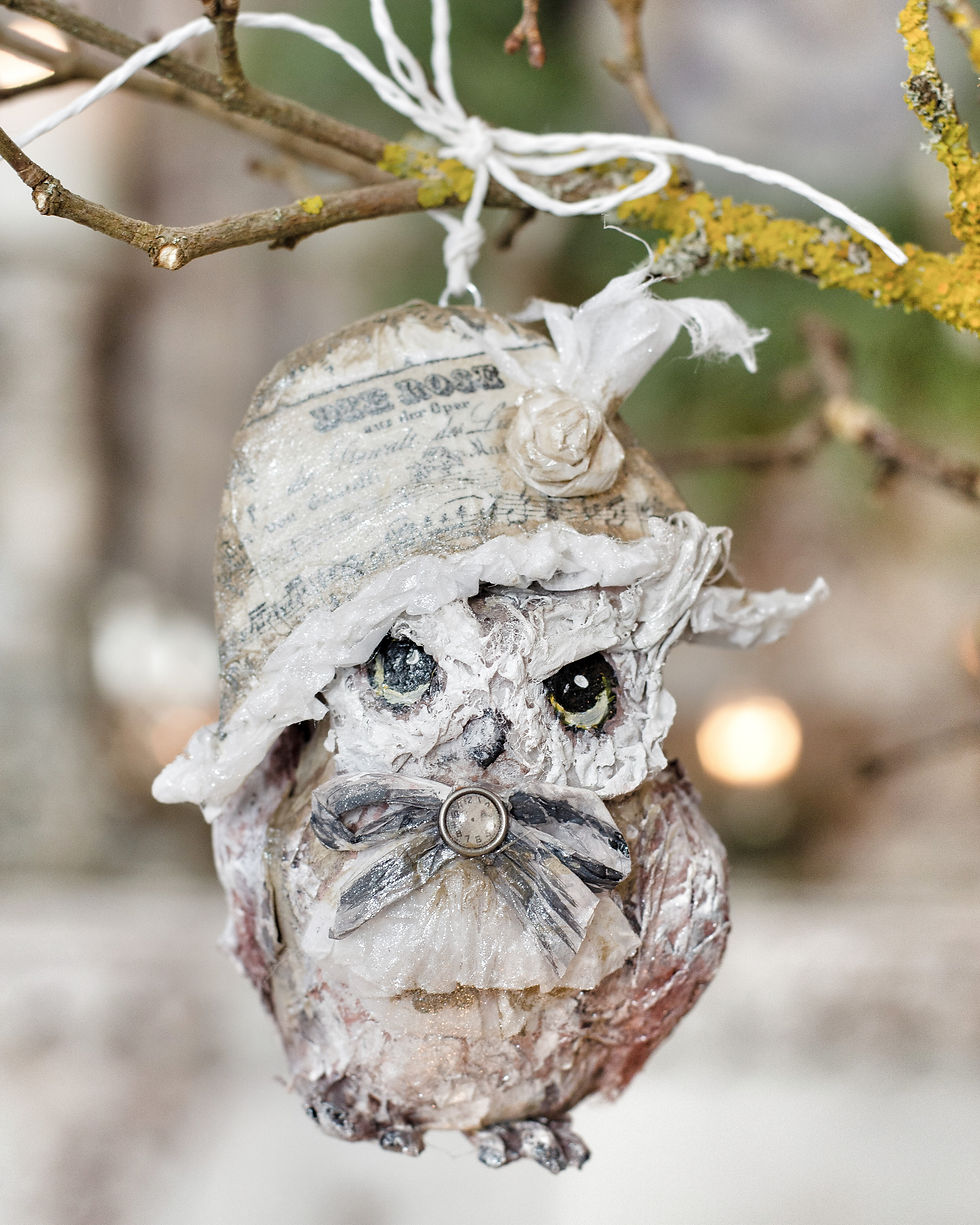 Thumbnail: Ornament Owls Set of 3