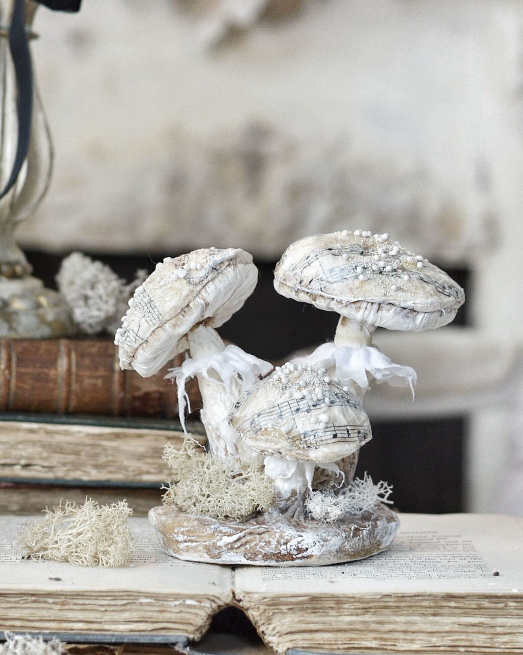 Musical Forest Collection - Handmade Mushroom (Set of 3)