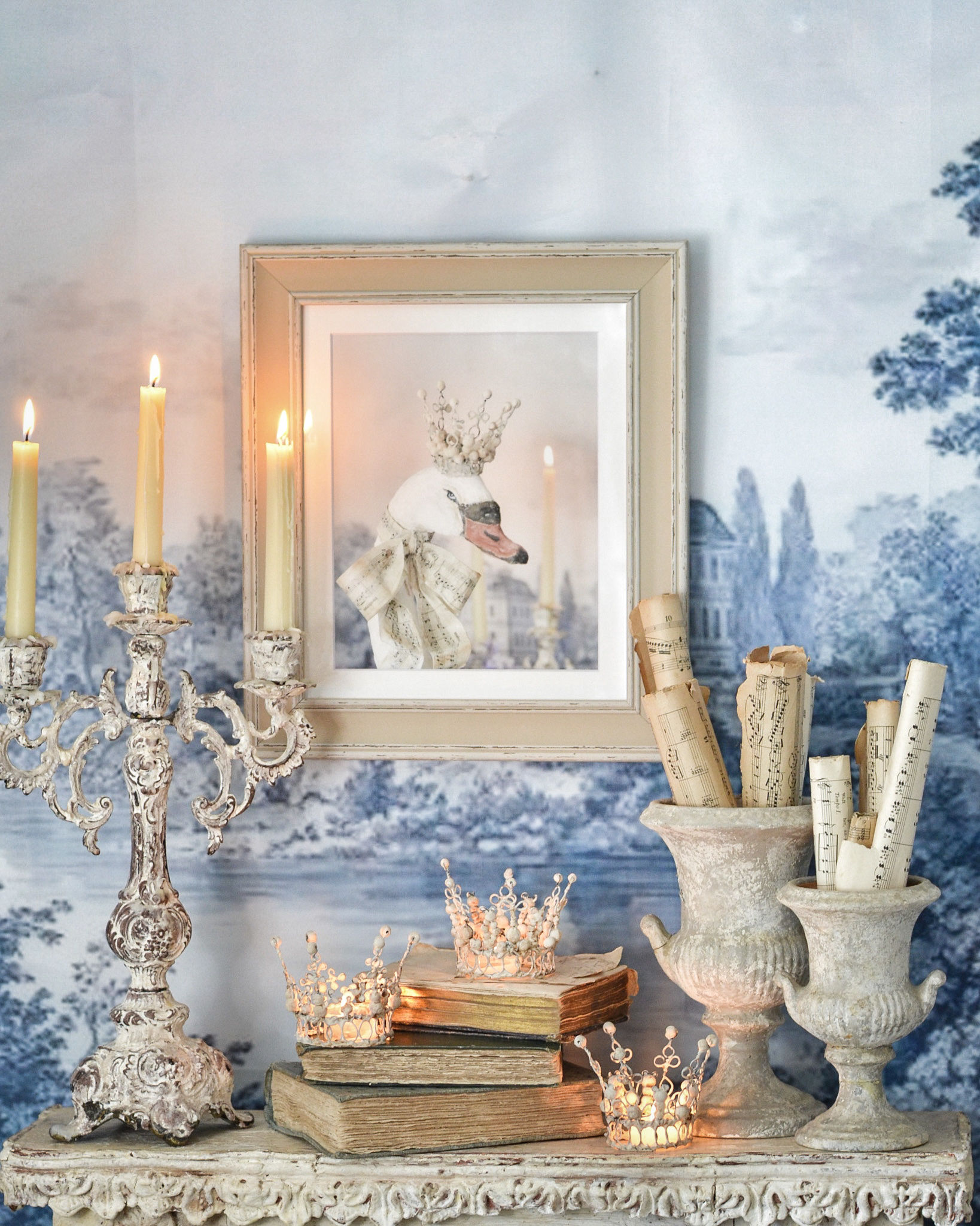 Swan Sonata I – Fine Art Print (Framed)