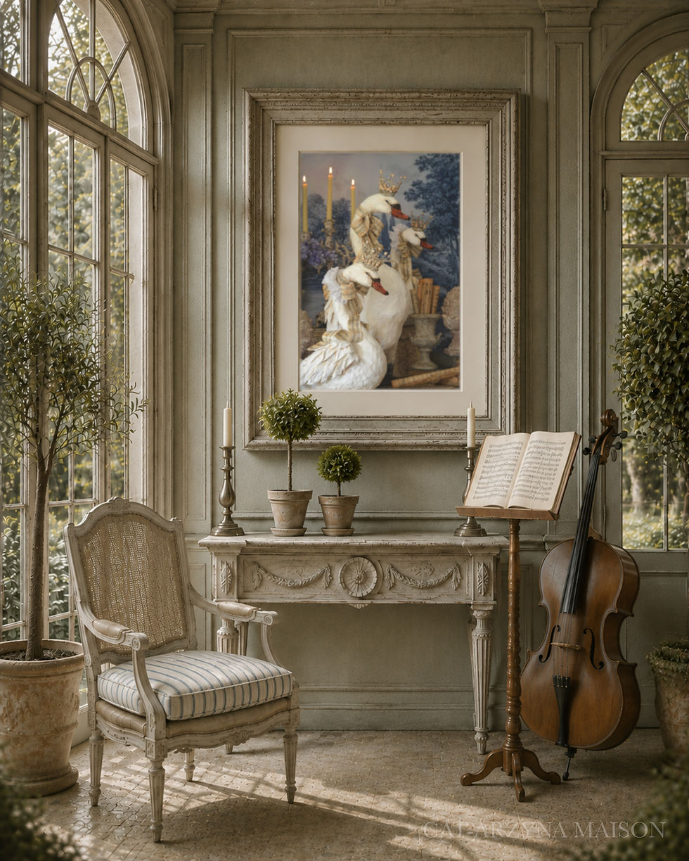 Thumbnail: Plate V Royal Court — Swan Sonata Collection | Royal Archive Edition