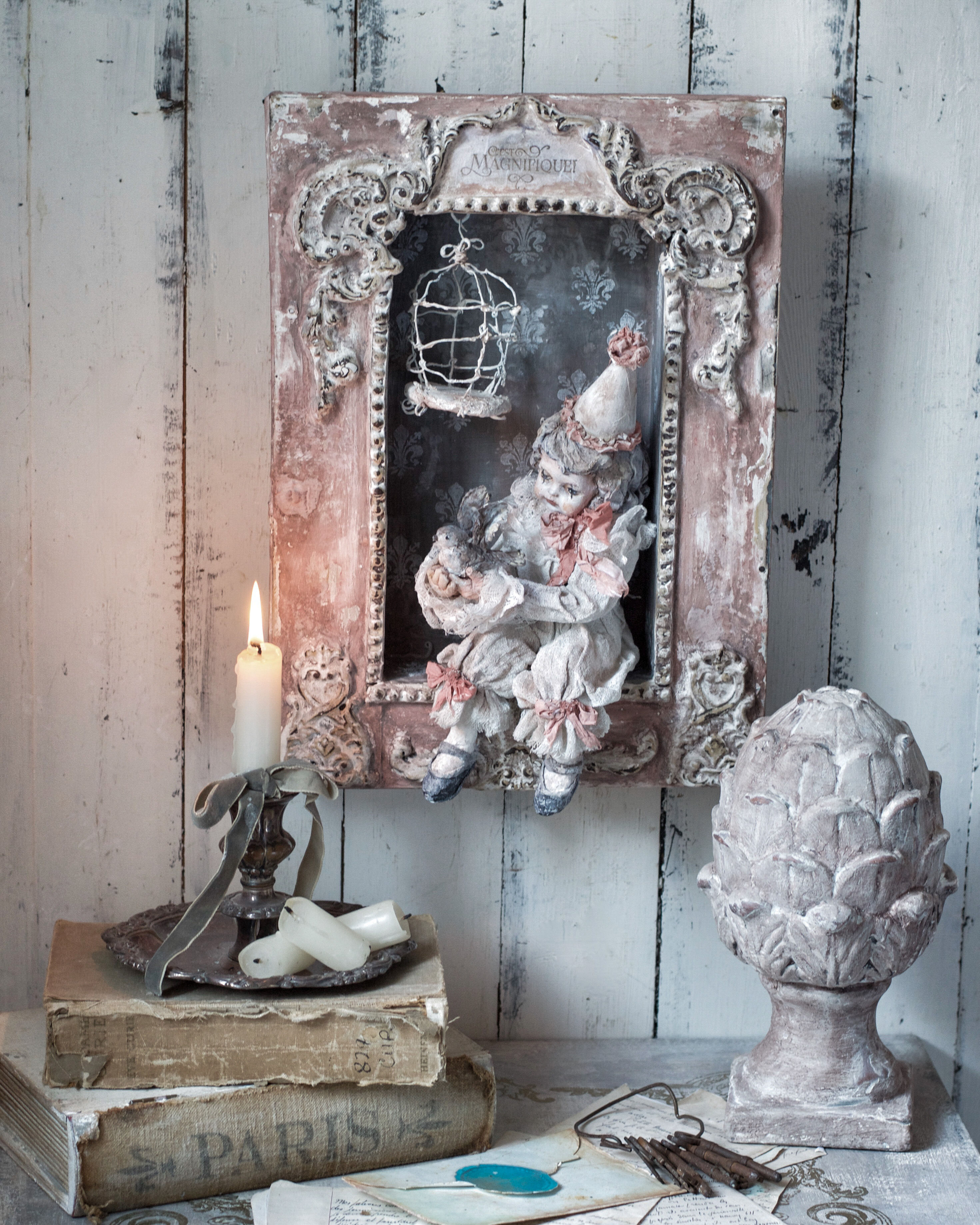 Little Clown with Bird